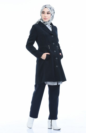 Dark Navy Blue Coat 1485-01