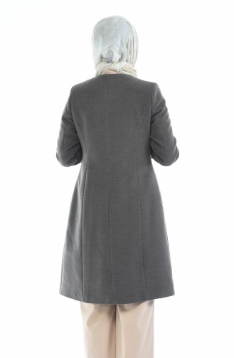 معطف طويل بني مائل للرمادي 1486-01