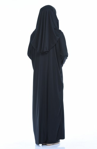 Robe de Prière Pratique 1001B-01 Noir 1001B-01