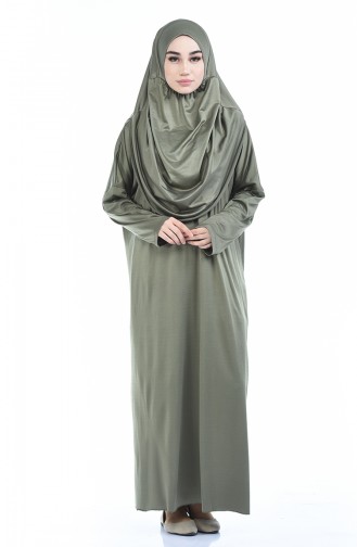 Khaki Prayer Dress 1001B-02