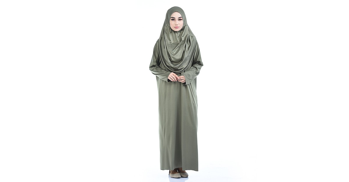 Robe de Prière Pratique 1001B-02 Khaki 1001B-02 | Sefamerve