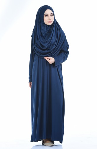 Navy Blue Prayer Dress 1001B-03