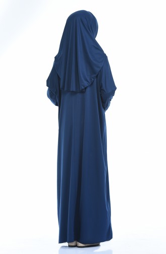 Robe de Prière Pratique 1001B-03 Bleu marine 1001B-03