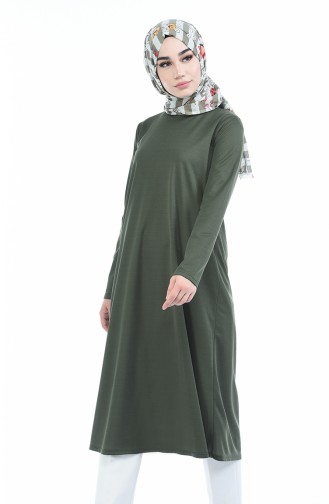 Düz Uzun Tunik 0558-02 Haki