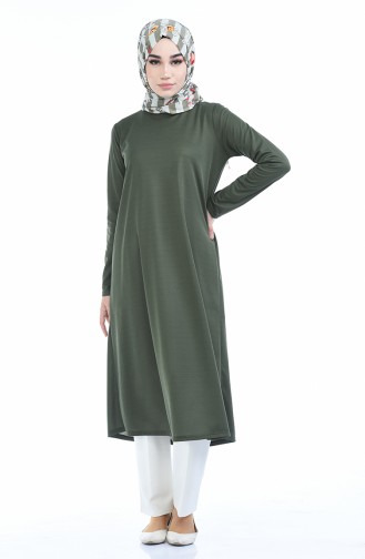 Düz Uzun Tunik 0558-02 Haki