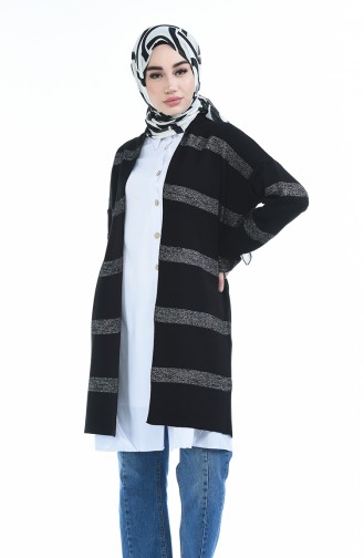 Gilet Tricot a Paillettes 4894-03 Noir 4894-03