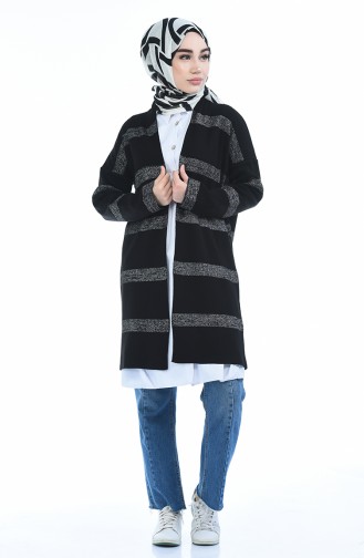 Gilet Tricot a Paillettes 4894-03 Noir 4894-03