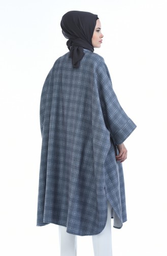 Poncho a Motifs 5001B-01 Gris Clair 5001B-01