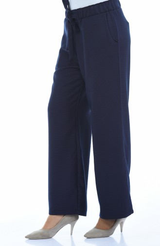 Pantalon Large Taille élastique 4242-01 Pourpre 4242-01