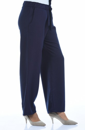 Pantalon Large Taille élastique 4242-01 Pourpre 4242-01