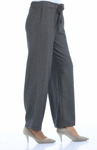 Pantalon Large Taille élastique 4242-02 Noir 4242-02