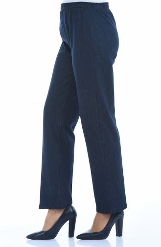 Pantalon Taille élastique 2110-01 Bleu Marine 2110-01