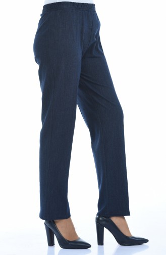 Pantalon Taille élastique 2110-01 Bleu Marine 2110-01