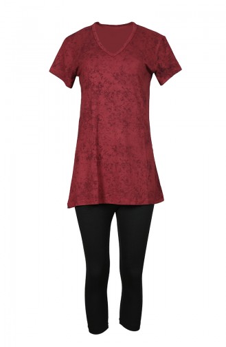 Claret red Pyjama 2383