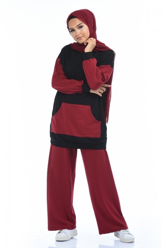 Claret Red Tracksuit 5020-04