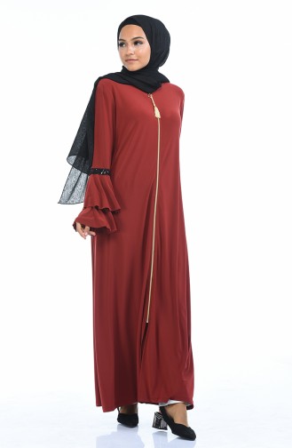 Abayas Couleur brique 5905-05