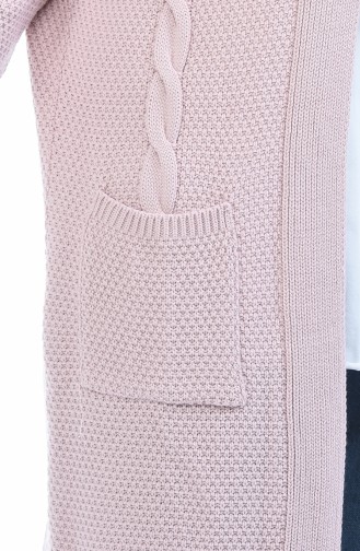 Gilet Tricot Col V 4132-06 Poudre 4132-06