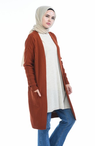 Brick Red Cardigans 4132-07