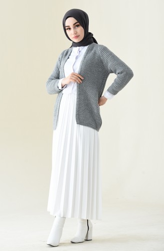 Triko Hırka 4847-05 Gri