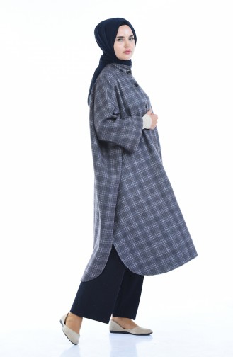 Dark Gray Poncho 5001B-02