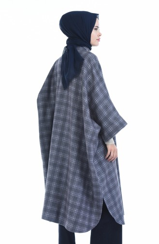 Dark Gray Poncho 5001B-02