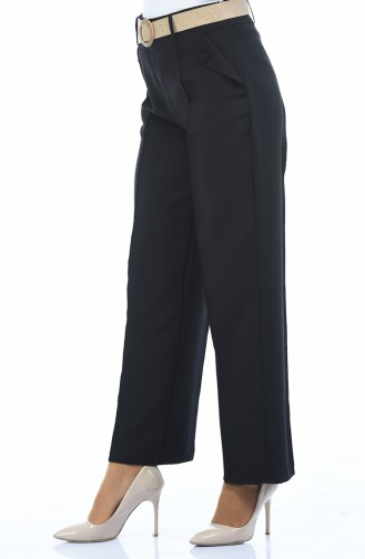 Pantalon a Ceinture 1955-02 Noir 1955-02