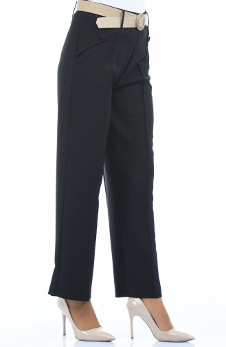 Pantalon a Ceinture 1955-02 Noir 1955-02