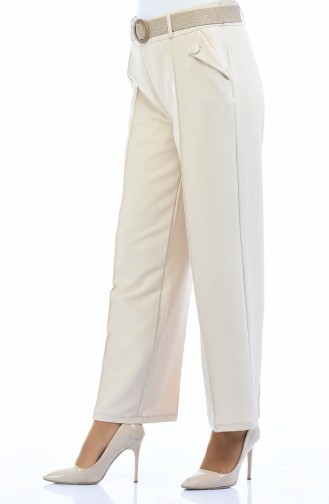 Pantalon a Ceinture 1955-03 Beige 1955-03