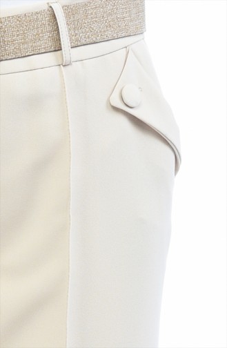 Pantalon a Ceinture 1955-03 Beige 1955-03