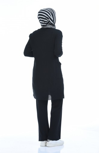 Tunik Pantolon İkili Takım 7701-01 Siyah