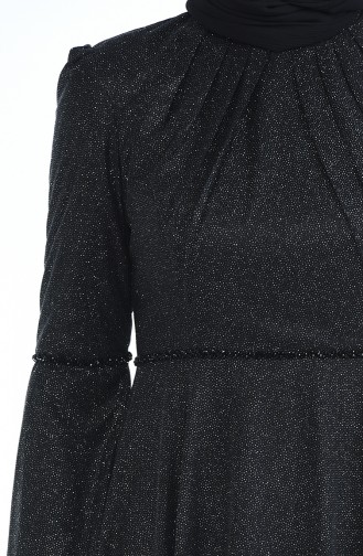 Robe de Soirée a Paillettes 9012-04 Noir 9012-04