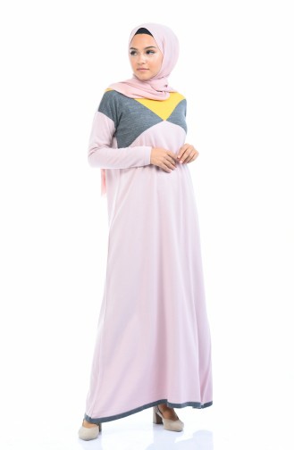 Powder Hijab Dress 4139-04