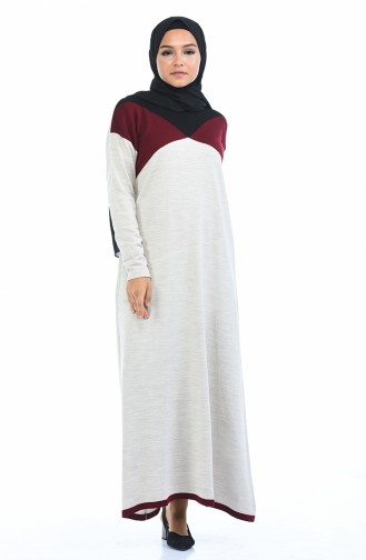 Mink Hijab Dress 4139-05