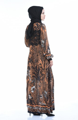 Orange Hijab Kleider 8Y3821000-02