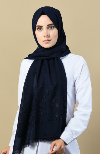 Navy Blue Sjaal 13089-02