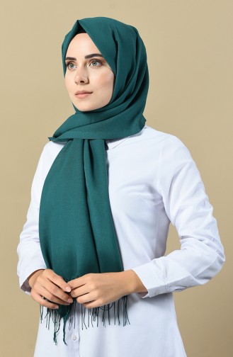  شال سادة موسمي 901488-26 أخضر غامق 901488-26