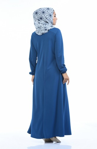 Indigo Hijab Dress 8380-09