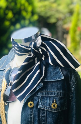 Navy Blue Foulard 54002-01