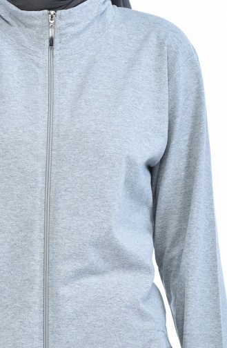 Zippered Tracksuit 20125C-03 Gray 20125C-03