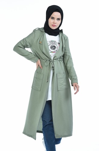 Light Khaki Green Cape 5725-06