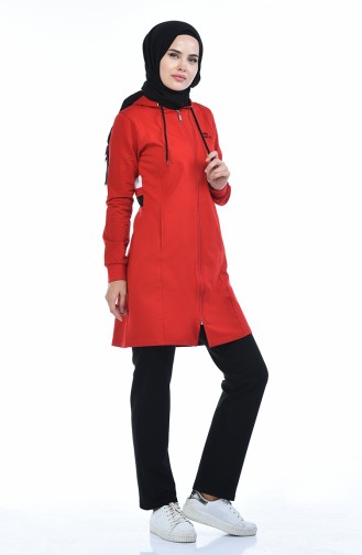 Hooded Tracksuit 95147-04 Red 95147-04