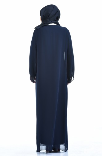 Habillé Hijab Bleu Marine 6227-03