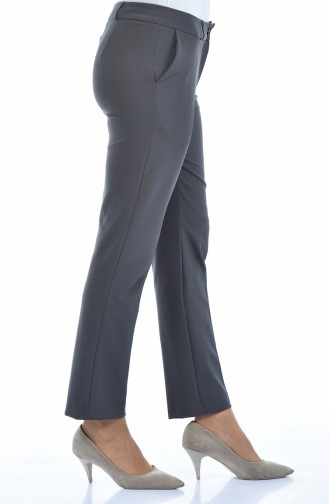 Straight Leg Trousers with Pockets 20005-01 Smoked 20005-01