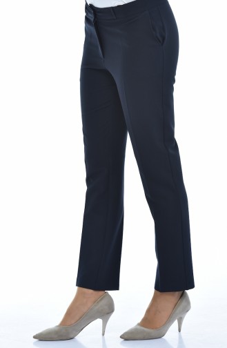 Pantalon avec Poches 20005-07 Bleu Marine 20005-07