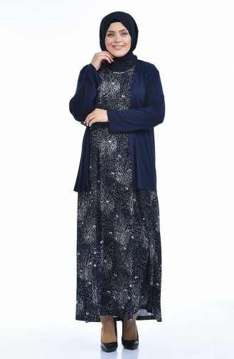 Navy Blue Suit 8372H-02