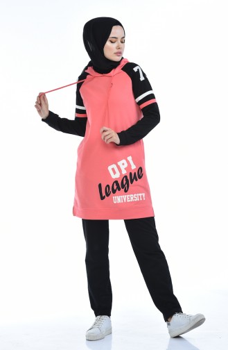 Peach Pink Tracksuit 7011-03
