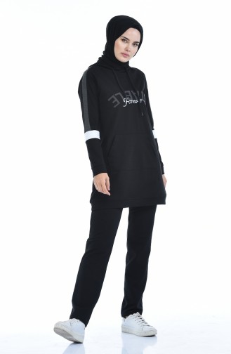 Black Tracksuit 7012-02