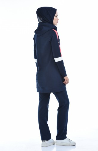 Ensemble Survêtement a Capuche 7012-03 Bleu Marine 7012-03