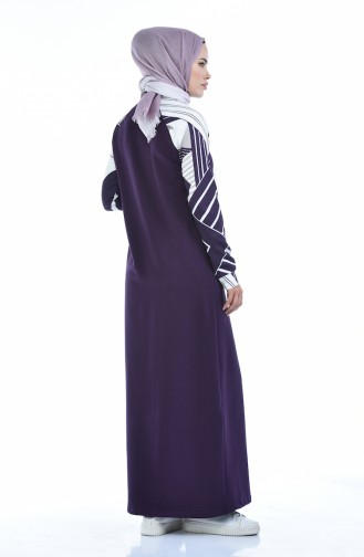 Patchwork Sport Abaya 9085-02 Lila 9085-02