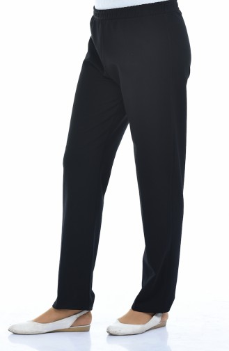 Pantalon Taille élastique 2112-01 Noir 2112-01
